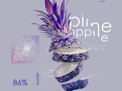 Fruit poster pineapple advertasing art artwork collage colorfull concept design graphicdesign illustration pineapple retouch