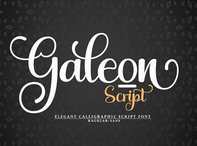 Galeon Script elegant handlettering logo script script font typeface web wedding
