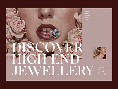 E-Commerce Jewelry Website Redesign ec ecommerce elegant jewelry promo ui ui design uiux ux webdesign