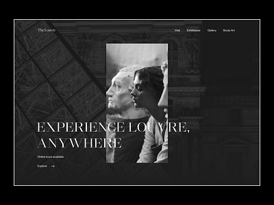 Louvre Website Redesign Concept