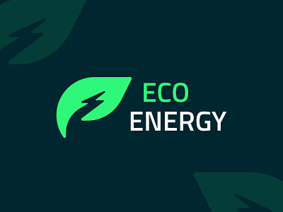 Eco Energy logo design adobe xd brand identity branding energy graphic design green illustrator logo logo design photoshop renewable