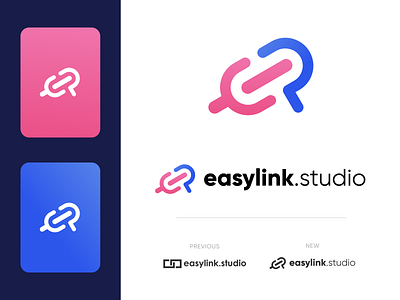 Easylink logo redesign brand identity branding graphic design identity identity design illustrator link logo logo design rebrand redesign visual identity
