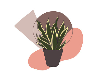 Tchynine jazyky - (mimo mojej najlepsej extchyne) colours illustration interior plant simple simplistic summer