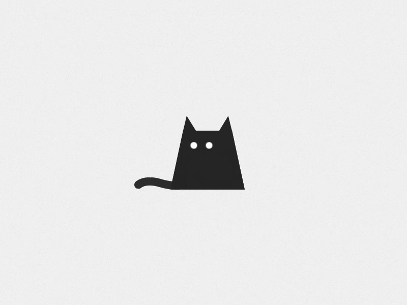 一只喵咪 animation black cat cat gif kitty pet