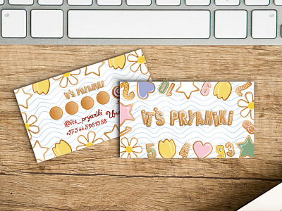 handmade gingerbread business cards