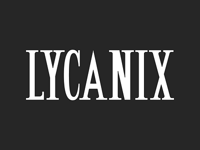 Lycanix logo typography wordmark