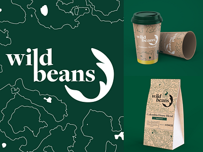 Wild Beans Design System branding coffee graphicdesign packagingdesign typography