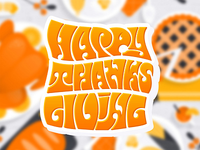 Happy Thanksgiving Day lettering