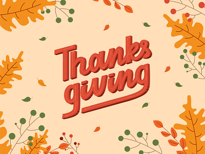 Thanksgiving lettering card branding design handlettering illustration lettering logo logo design logotype thanksgiving thanksgiving day typogaphy