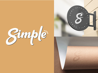 Lettering logo design for Simple Home.