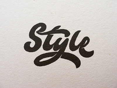 Style - lettering sketch logo