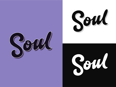 Soul - Lettering logo concept apparel logo brandidentity branding calligraphy clothes customtype handlettering identity lettering logo design logodesign logotype mark monogram print type typogaphy