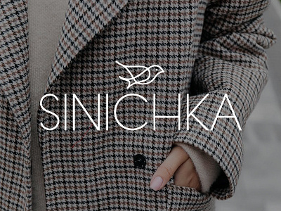 Sinichka - Logo for clothing brand apparel birds branding clothes design fashion identity lettering logo design logotype mark minimal type typogaphy woman