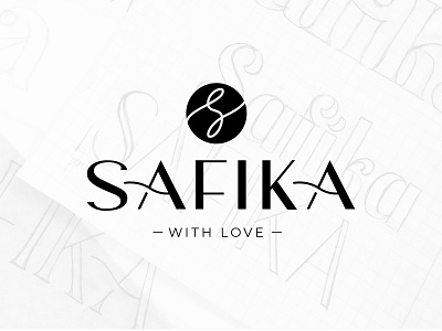 Safika - Logo for clothing brand branding clothes fashion identity lettering logo design logotype mark minimalist monogram plus size sign type typogaphy