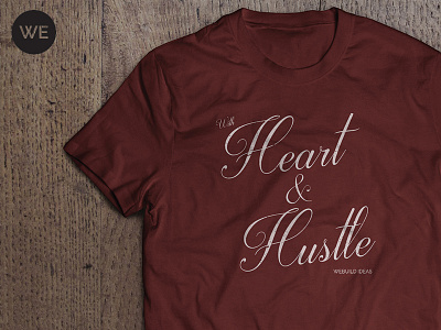 Heart And Hustle design graphic tshirt