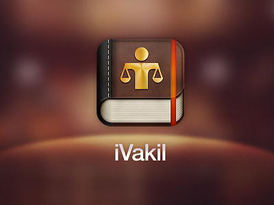 iVakil iOS icon app book design icon ios ivakil lawyer management