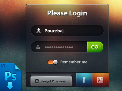 Sign In Freebie PSD account free freebie input kit lock locker login password profile psd sign sign in ui ui kit user ux ux kit