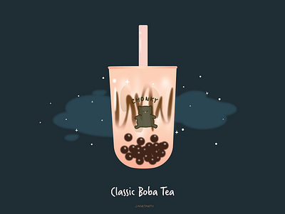 Classic Boba Tea boba tea illustration