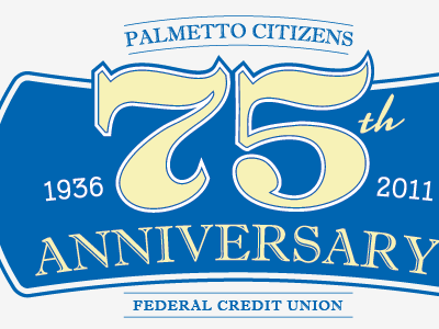 75th Anniversary Logo logo typography