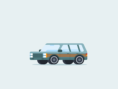Station Wagon 52cars car carproject design designproject flat garage graphic design icon illustration micromachines simple small car station wagon tiny car vector vehicle vehicles