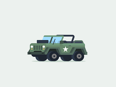 Army Jeep 52cars army car icon illustration jeep micromachines tiny car truck vehicle