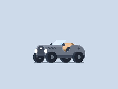 Vintage Car 52cars car flat icon illustration micromachines racecar small car tiny car vehicle vintage