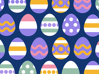Easter Eggs colorful easter easter eggs eggs flat happy holidays illustration outline simple spring vector