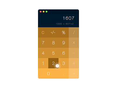 DailyUI #004 - Calculator 004 app calculator daily dailyui flat gradient minimalistic ui widget