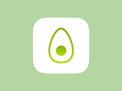 DailyUI #005 - App Icon 005 app icon avocado daily dailyui gradient ui