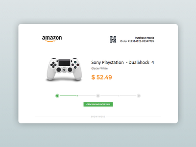 DailyUI #017 - Email Receipt 017 amazon daily day 17 email receipt tracking ui