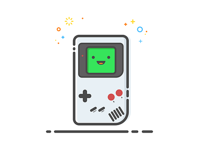 Gameboy game boy gameboy illustration line art nintendo vector