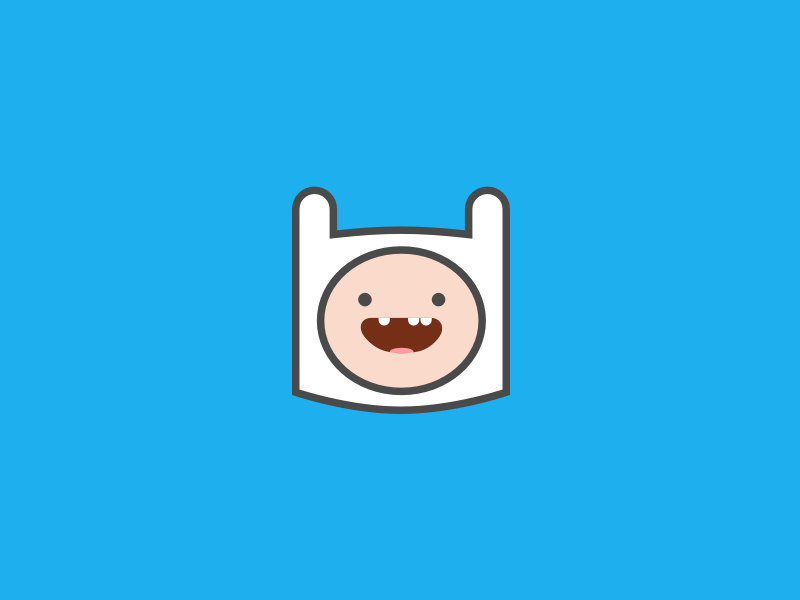 Finn outline illustration vector cartoon adventure time finn