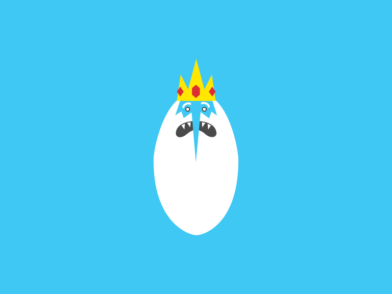 Ice King character illustration vector adventure time ice king