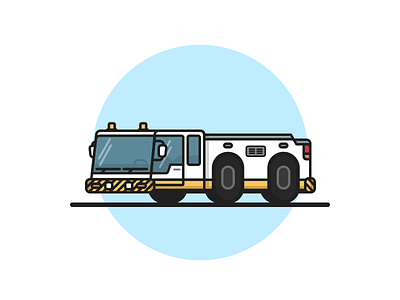 Airport Tow Truck airport car illustration outline tow truck truck vector vehicle