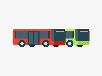Oslo Buses 🚌 bus busses graphic design illustration metro oslo public transport simple subway tram transit transport vector vehicles