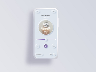 UI Challenge | Music Player app appdesign dailyuichallenge music app musicplayer neumorphic neumorphic design neumorphism simple ui uidesign uiux ux uxdesign