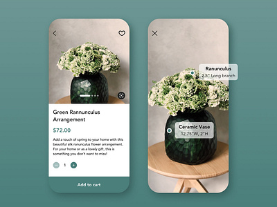 UI Challenge | Single Product app appdesign application dailyuichallenge e comerce e commerce app flower flowershop product simple single product ui uidesign uiux ux uxdesign