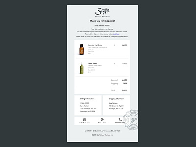 UI Challenge | Email Receipt