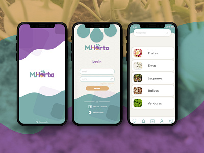 Minha-Horta App UI app app design app ui design ui uidesign