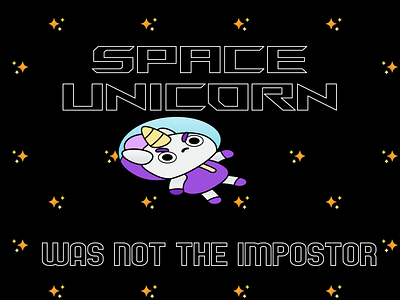 Space Unicorn among amongus angry illustration imposter space spaceman unicorn videogame