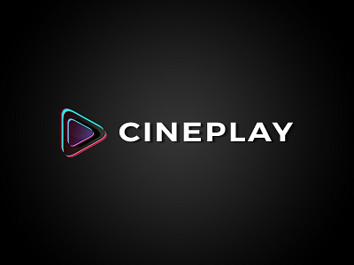 Cineplay design logo movie streaming website