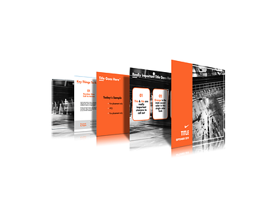 Presentation in Greyscale + Orange branding presentation design presentation layout presentations