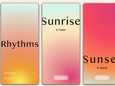 Rhythms App Concept