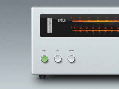 Braun amplifier braun device meter minimal tallman white