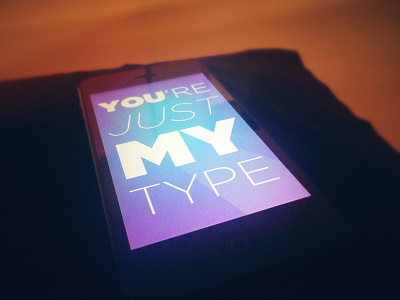 Just My Type gotham ios iphone5 tallman typography wallpaper