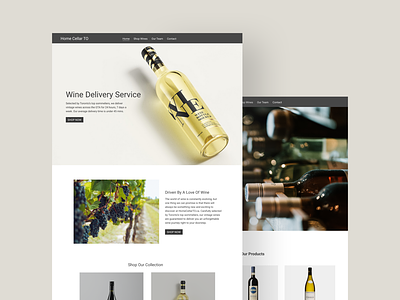 Wine Delivery Web Design