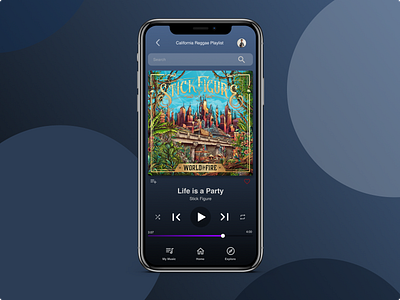 iPhone Music Player - Daily UI 009