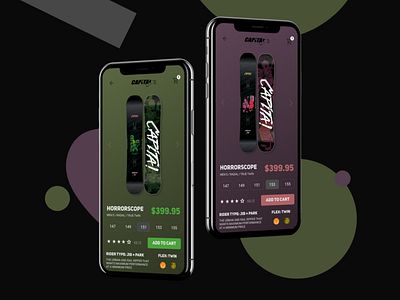 Snowboard Product Page - Daily UI 012