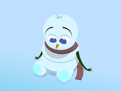 LITTLE SNOWMAN graphic design illustration winter