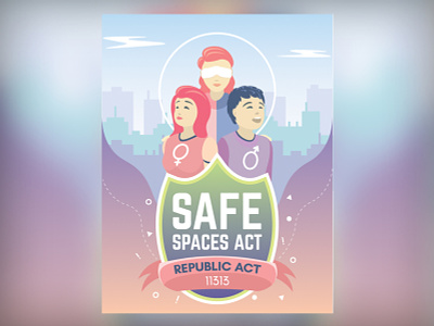 SAFE SPACES ACT artwork graphic art graphic design illustration poster design
